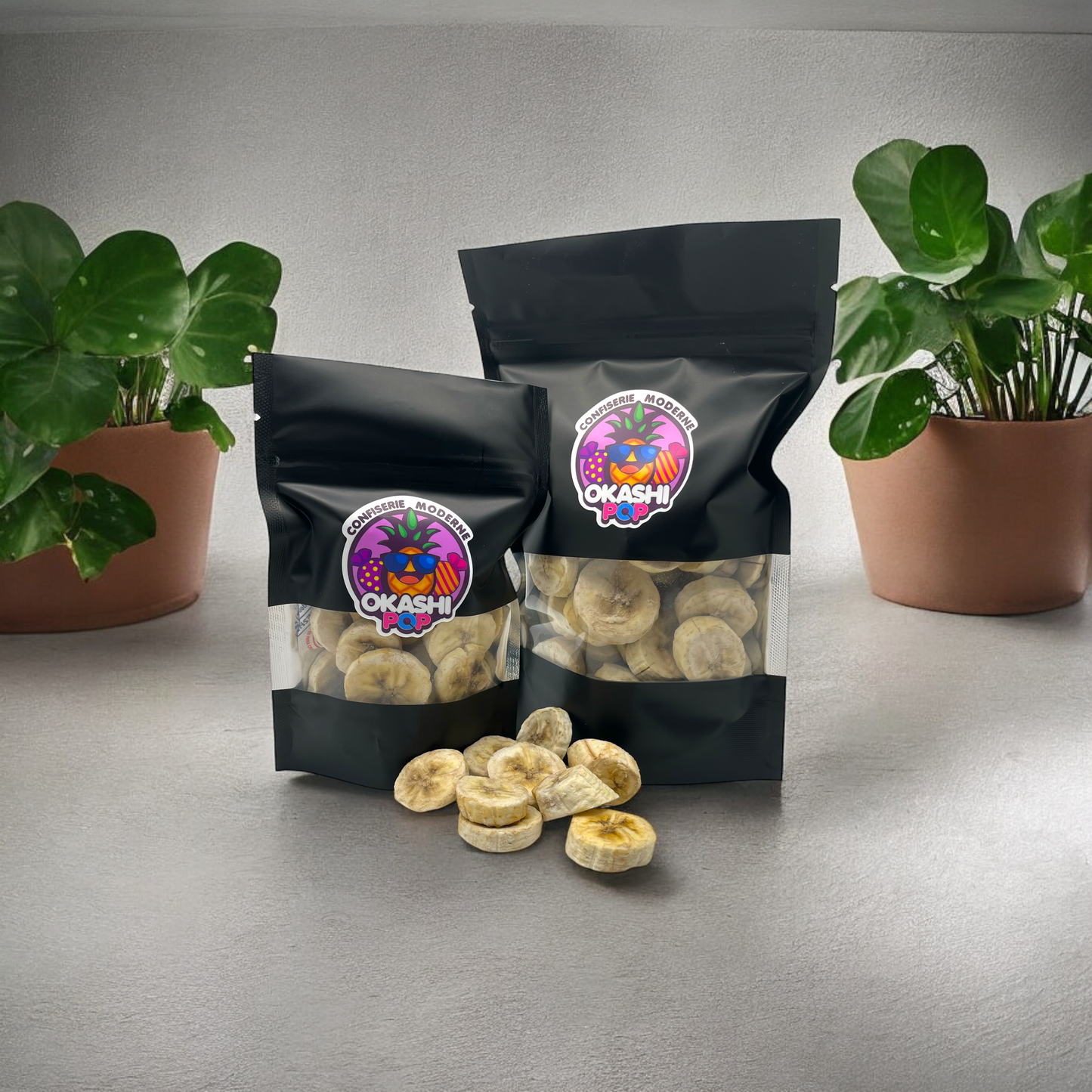 Bananes lyophilisées