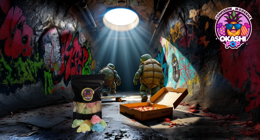 Teenage mutant gummy turtle